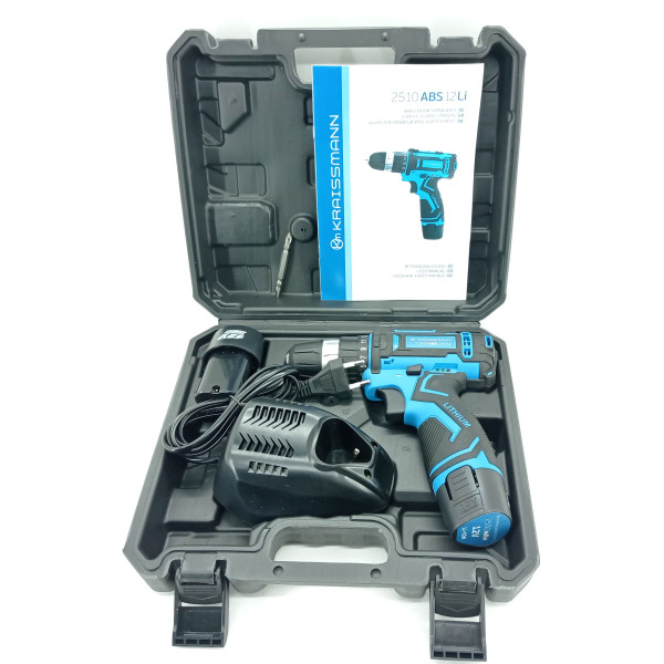 Акумуляторний шуруповерт Kraissmann 2510 ABS 12/2 Li