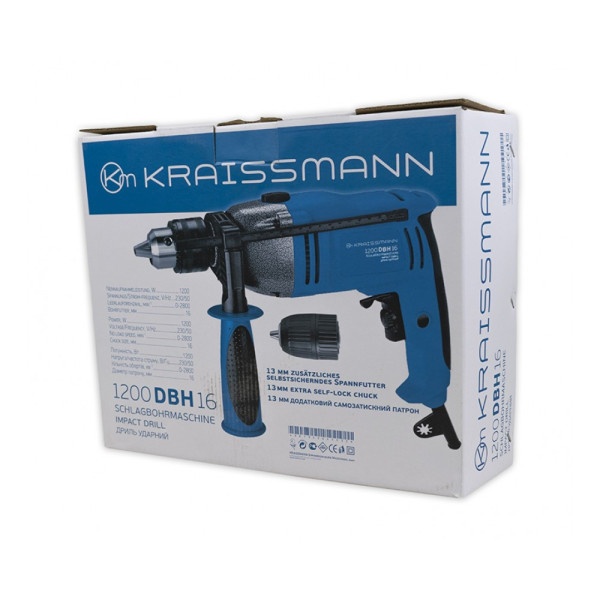 Дриль электричний Kraissmann 1200 DBH 16