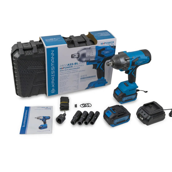 Гайкокрут акумуляторний Kraissmann 2402 ASS-BL 20/2 MP