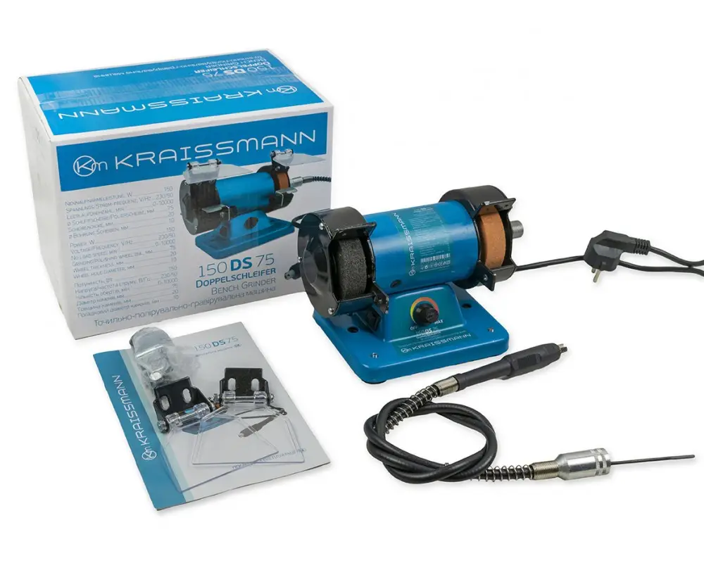 Точильно-шліфувальний верстат Kraissmann 150 DS 75