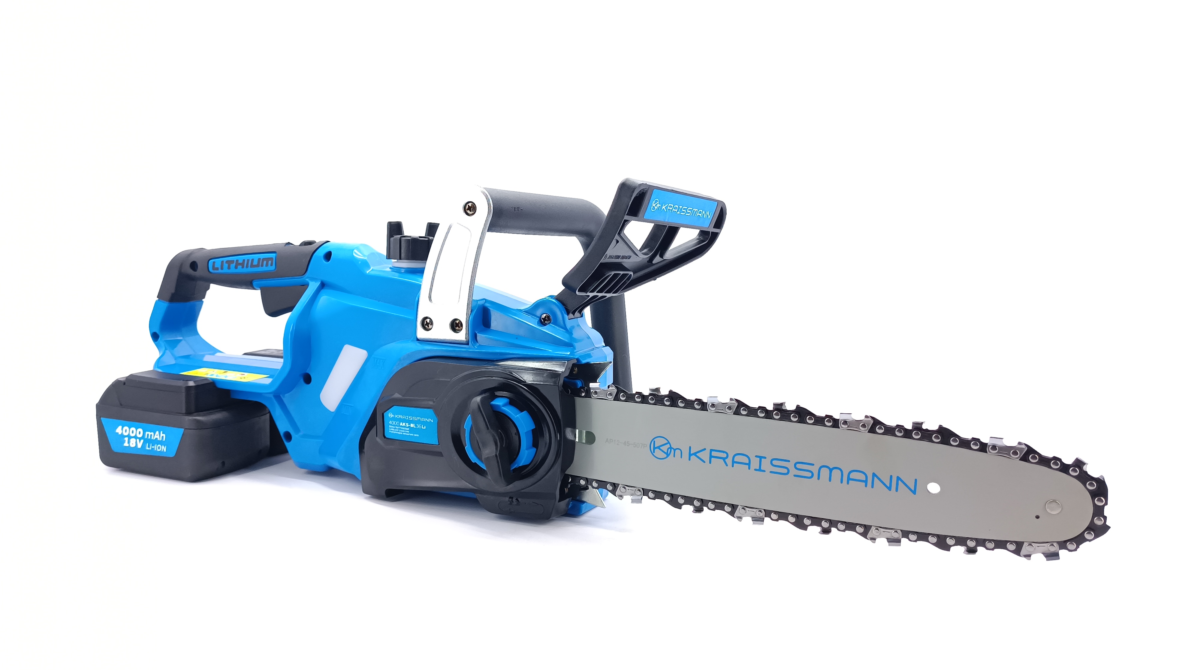 Акумуляторна ланцюгова пила Kraissmann 4000AKS-BL 36 Li