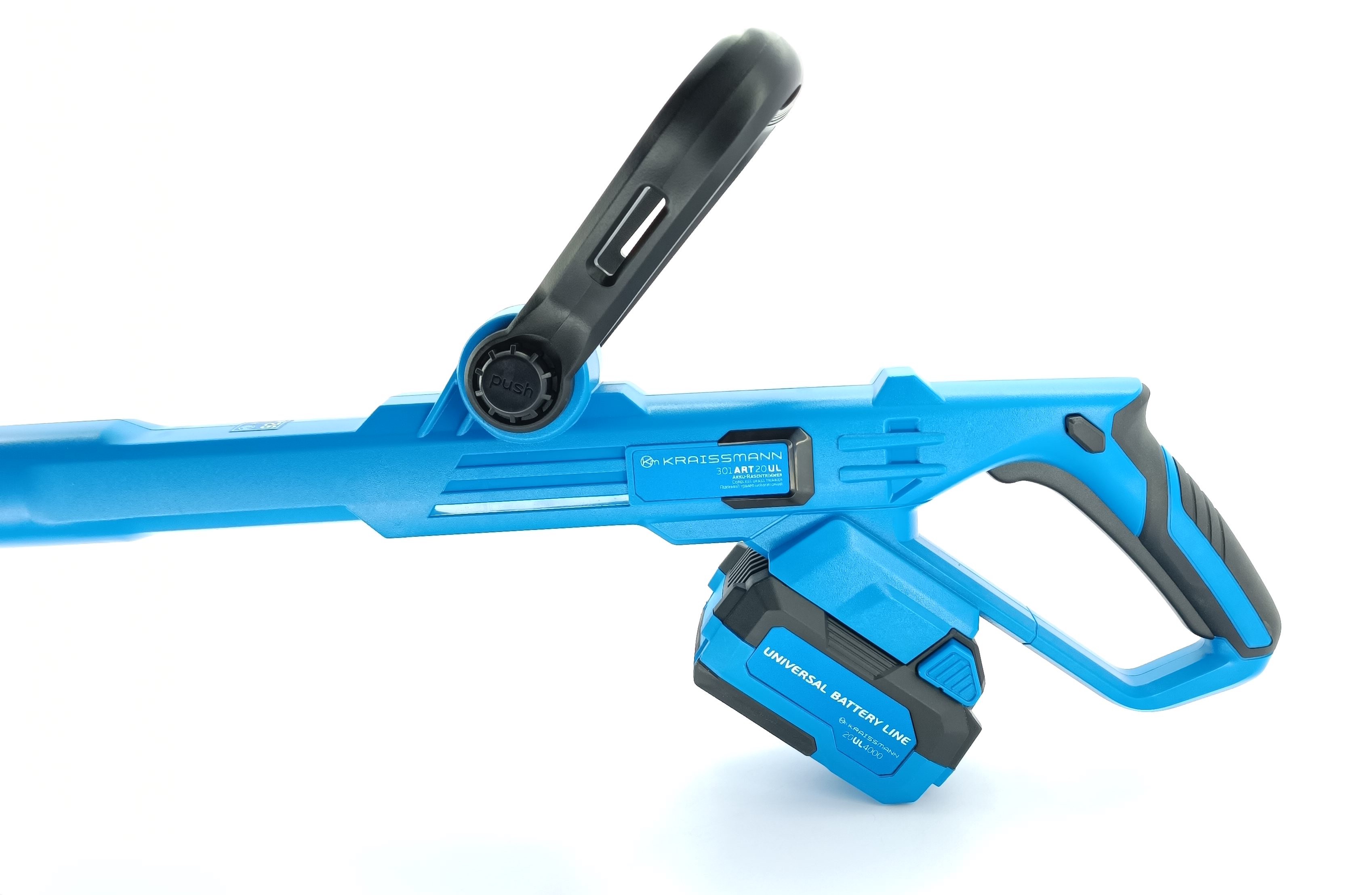 Газонний трімер Kraissmann 301 ART 20UL/1 (зарядний пристрій, 1 ак. 4000 мАг)