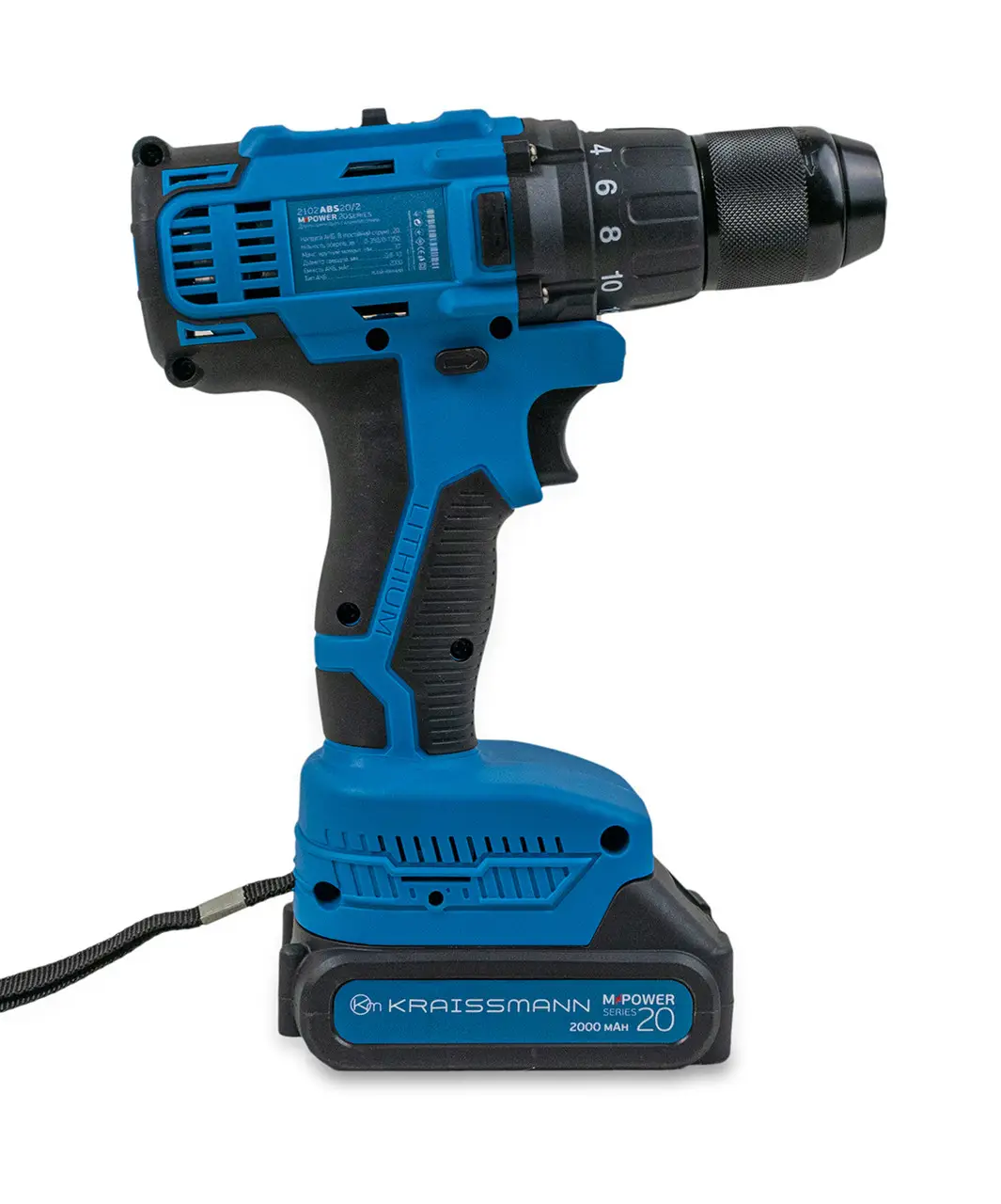 Акумуляторний шурупокрут Kraissmann 2102 ABS 20/2 (БЕЗ АКБ та ЗП)