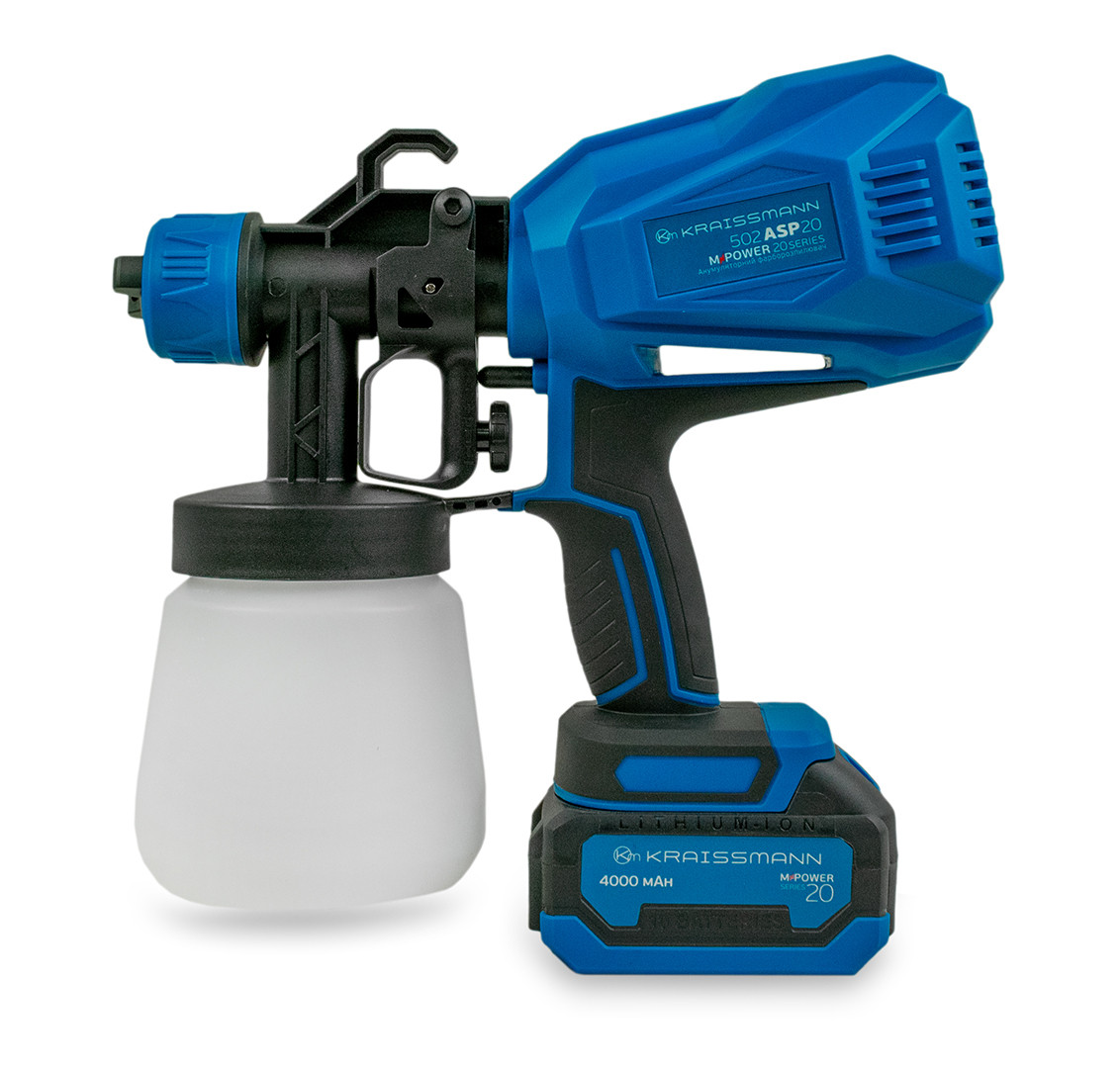 Фарбопульт акумуляторний Kraissmann 502 ASP 20 MP (АКБ 4000 мАг та ЗП)
