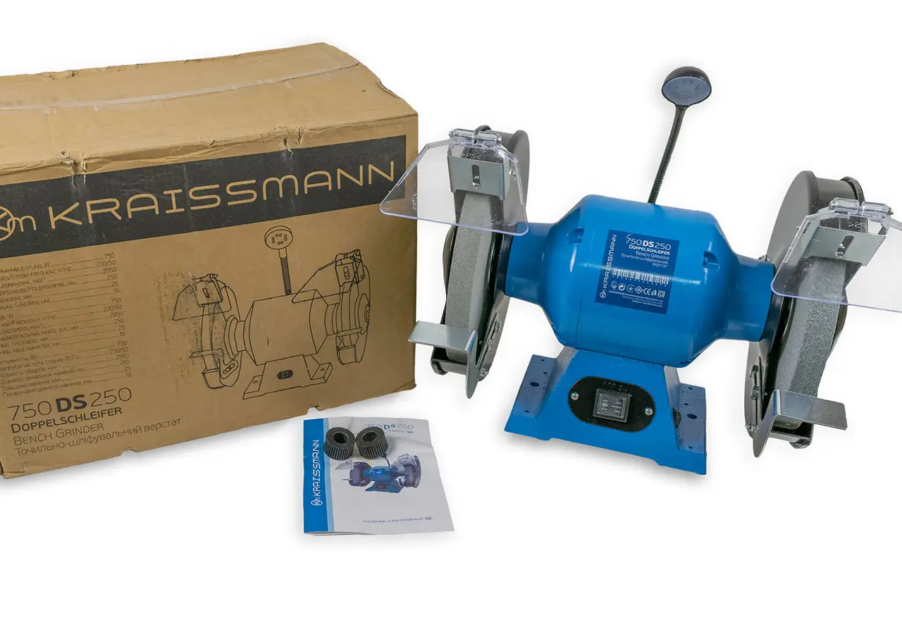Точильно-шліфувальний верстат Kraissmann 750 DS 250