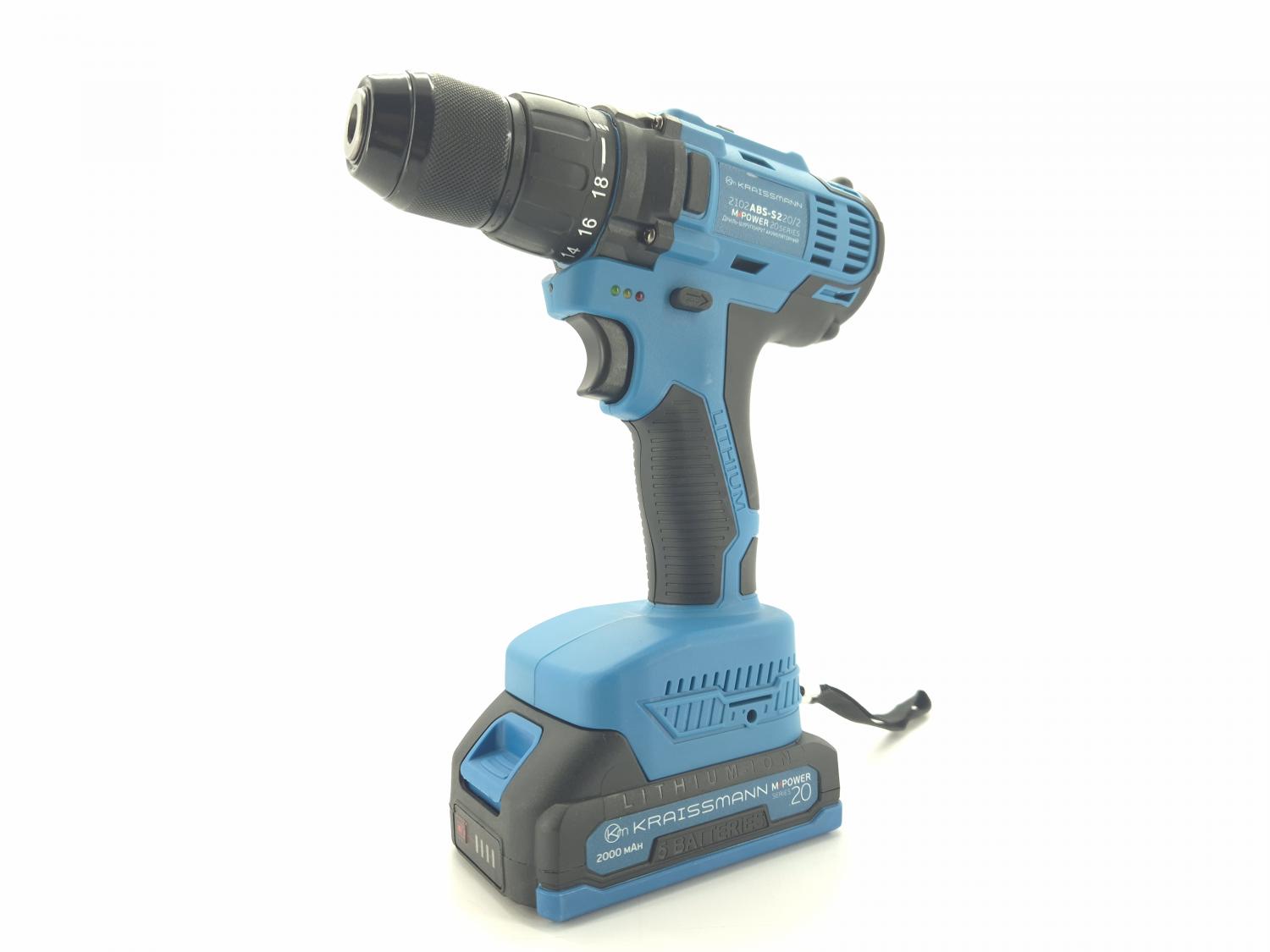 Акумуляторний шурупокрут Kraissmann 2102 ABS 20/2 (БЕЗ АКБ та ЗП)