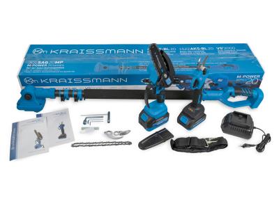 Комплект Kraissmann 301 SAG 20 MP (секатор, міні-пила, подовжувач)
