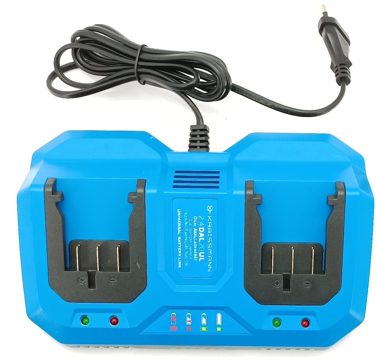 Подвійний зарядний пристрій для акумуляторної пили Kraissmann 18 V