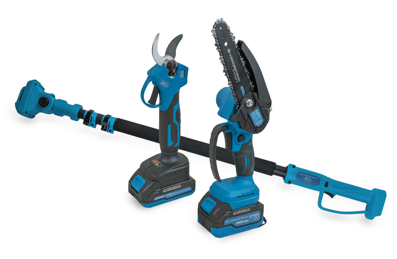 Комплект Kraissmann 301 SAG 20 MP (секатор, міні-пила, подовжувач)
