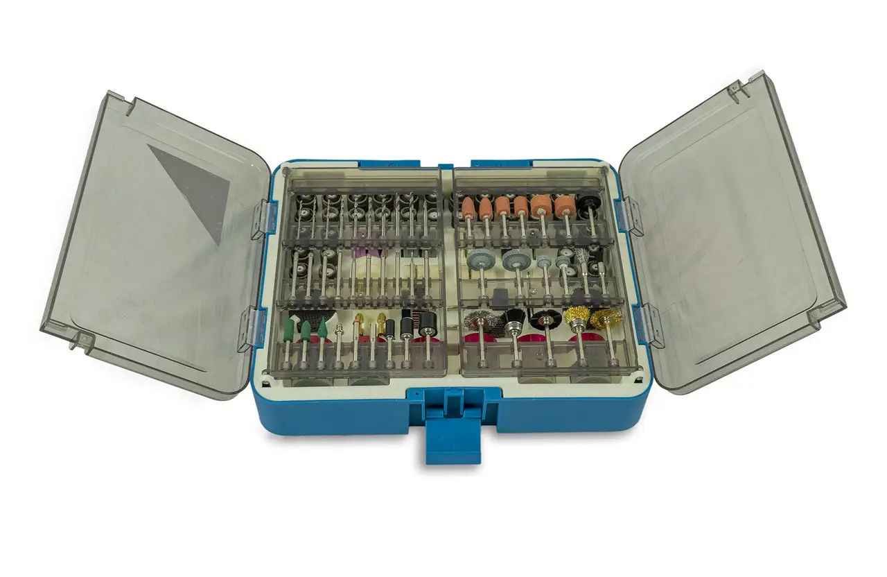 Набір аксесуарів до гравера Kraissmann ZM'418 (зручний кейс, 418 насадок)