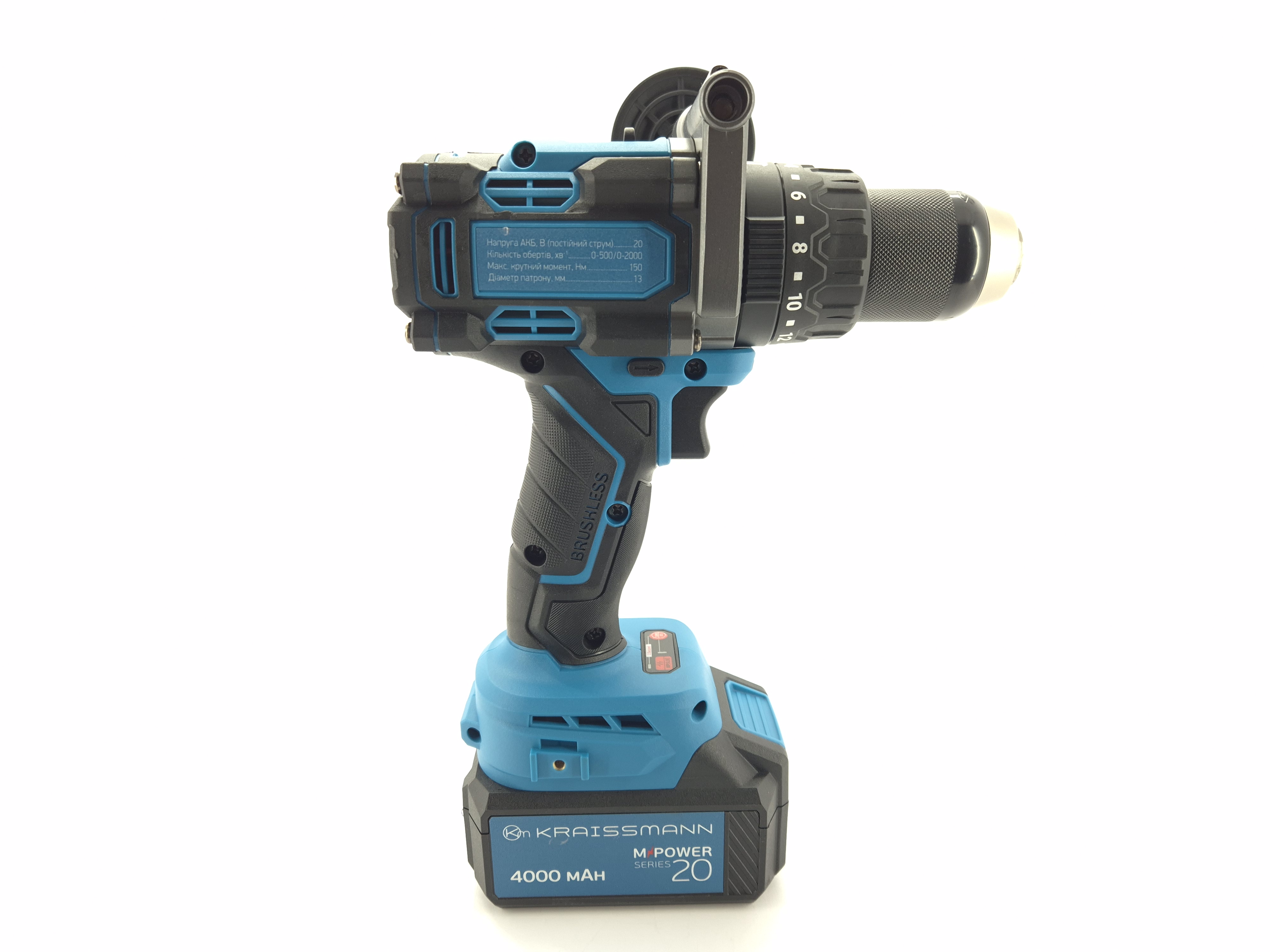 Акумуляторний ударний шурупокрут Kraissmann 4135 E-ABS-BL 20/2