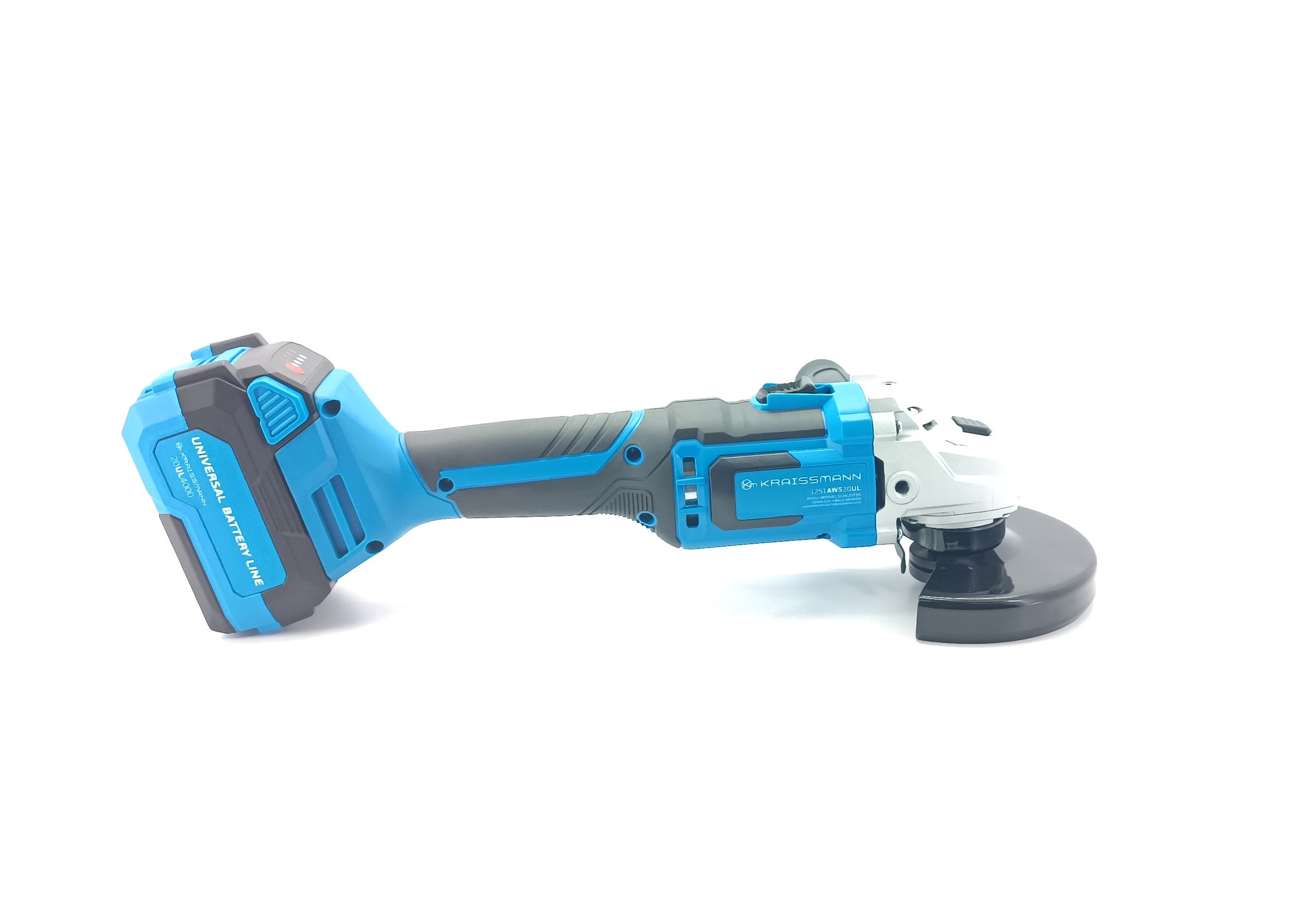 Кутова шліфмашина Kraissmann 1251 AWS 20UL (без акум. та зарядного пристрою)