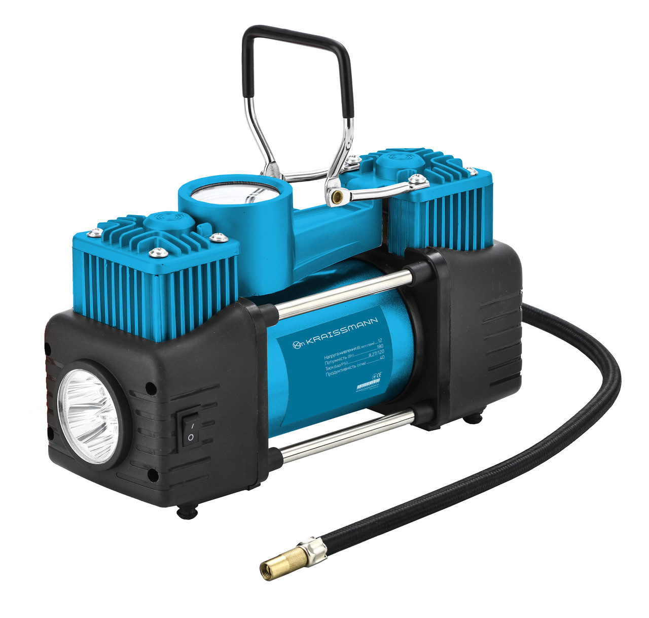 Автомобільний компресор Kraissmann 123 MLK 12VС з набором