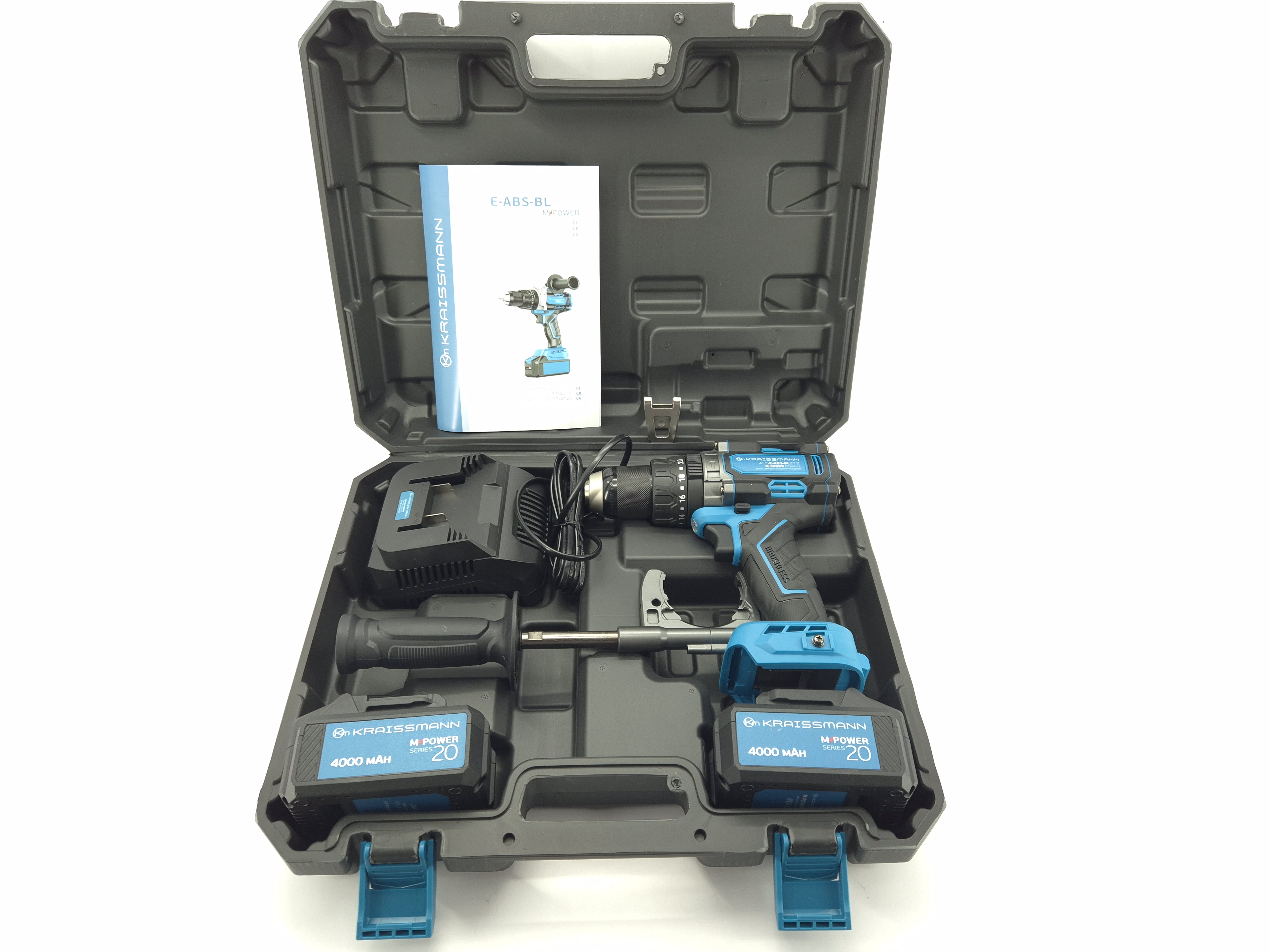 Акумуляторний ударний шурупокрут Kraissmann 4135 E-ABS-BL 20/2