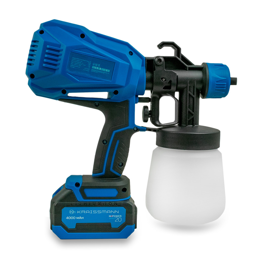 Фарбопульт акумуляторний Kraissmann 502 ASP 20 MP (АКБ 4000 мАг та ЗП)