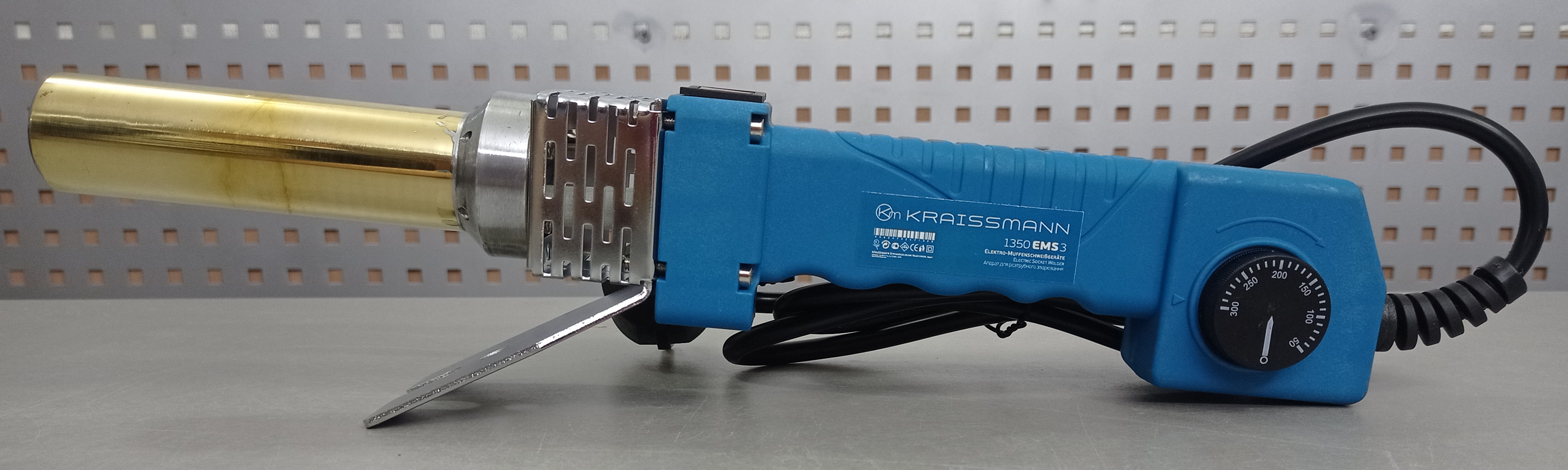 Паяльник для пластикових труб Kraissmann 1350 EMS 3 (круглий нагрівач)