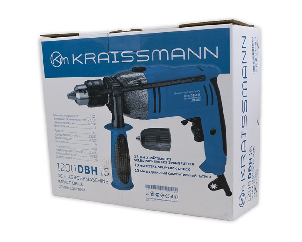 Дриль электричний Kraissmann 1200 DBH 16