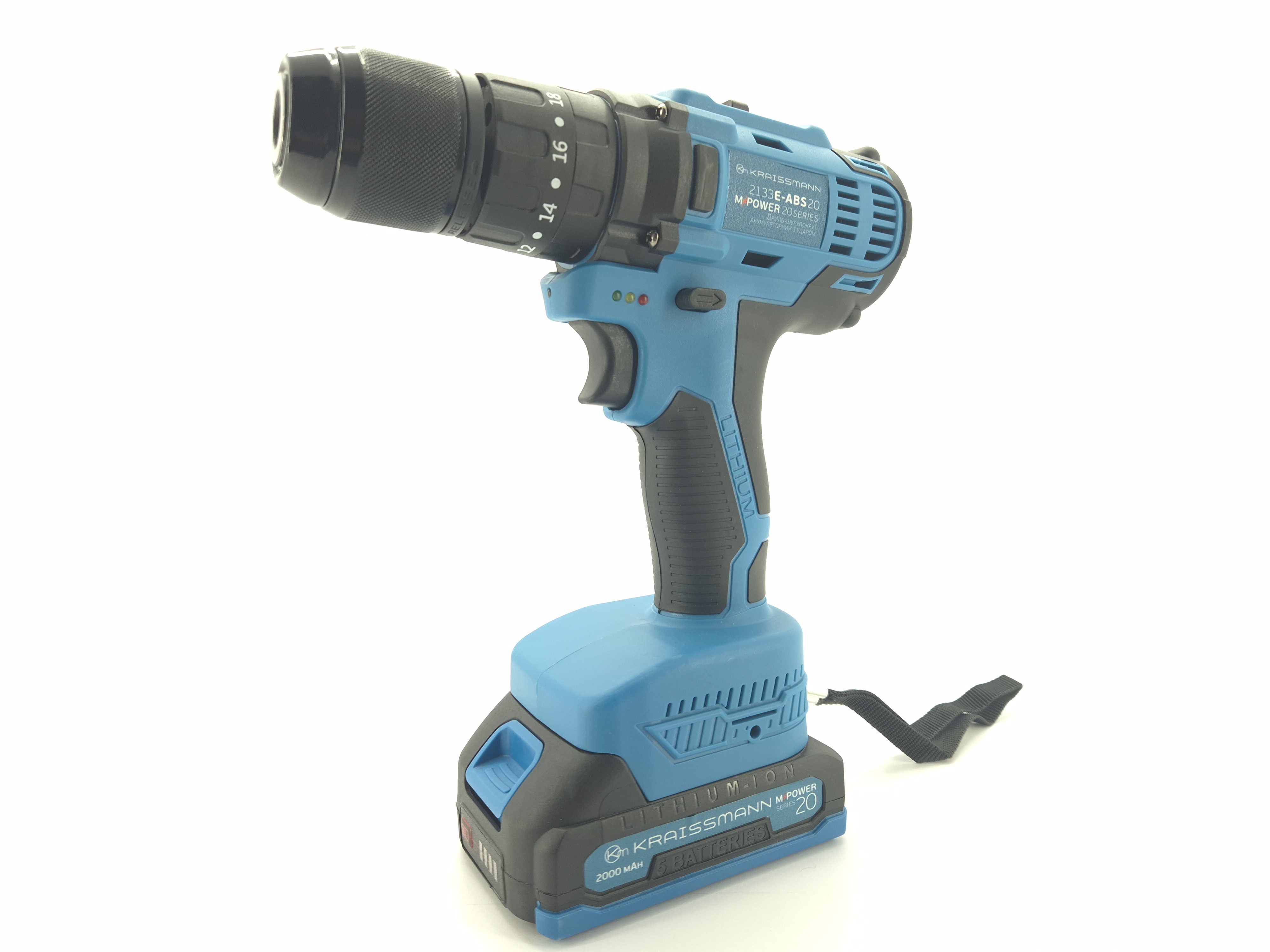 Акумуляторний ударний шурупокрут Kraissmann 2133 E-ABS 20/2